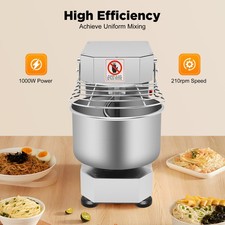 10L/2.6 gal Commercial Food Mixer Stand Food Dough Stand Mixer 100/200r/min ...