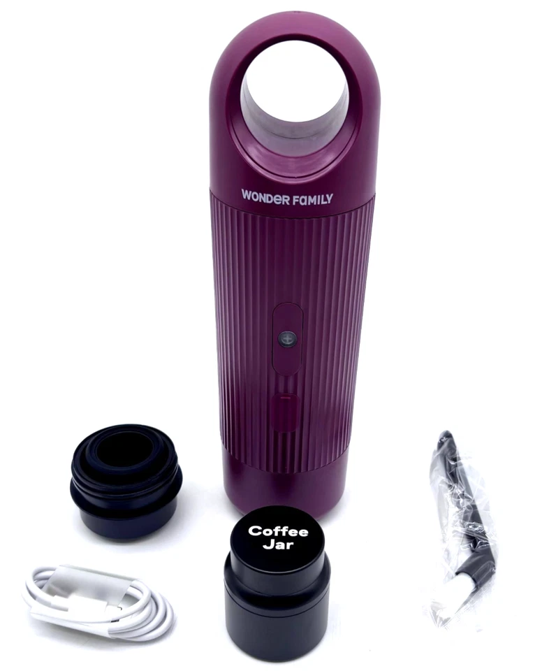 Máquina de café espresso portátil autocalentable Wonder Family - púrpura Foto 2 de 4