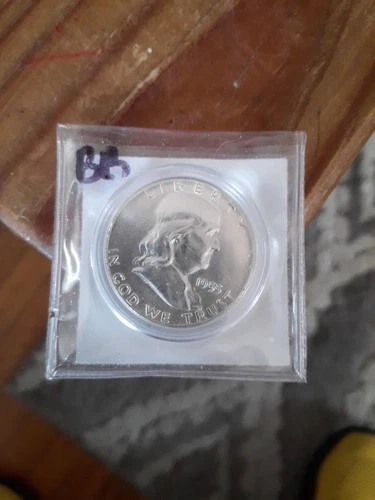 1955 Franklin Silver Half Dollar "Bugs Bunny “High Grade BU Lustrous Silver Coin