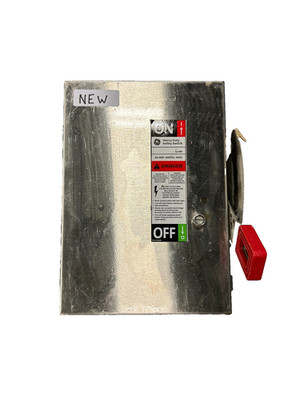 GE THN3362SS Non-Fusible Heavy Duty Safety Switch 60A 3-Pole 600V Model 13 - NEW