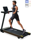 Foldable Treadmill with Auto Incline, 400 lb Capacity, Bluetooth, 12 MPH Speed