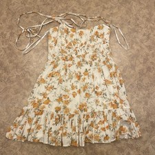 MINKPINK Women's Small Emilie Floral Mini Dress Boho Cowgirl Fairy Cottagecore