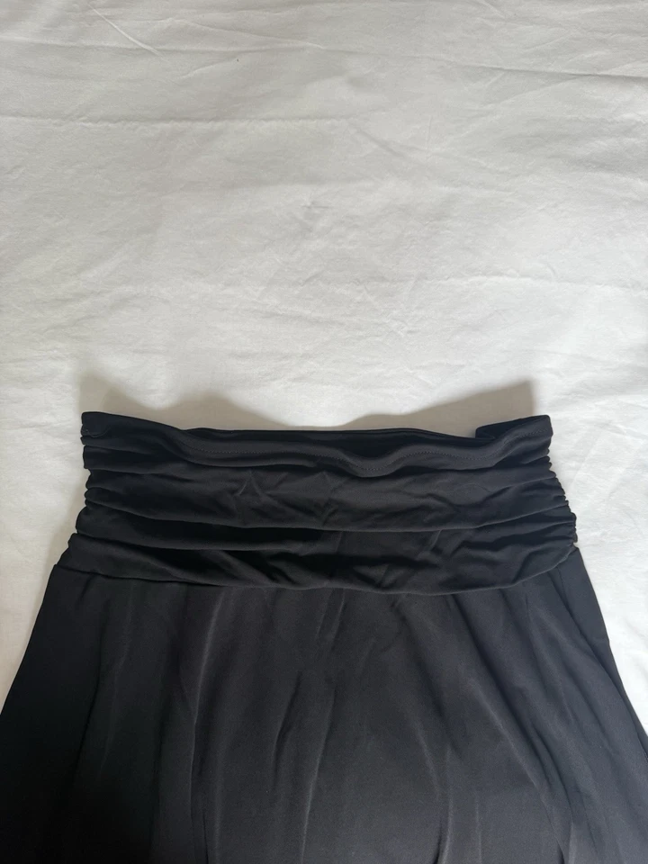 Falda de cintura acanalada negra para mujer Cynthia Cynthia Rowley de malla talla M/L Foto 4 de 4