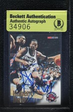 BAS 1996-97 NBA Hoops Hubert Davis #241 Authentic Auto 3c7