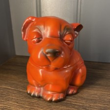 Bonzo The Dog vintage 1920's to 30's ceramic lidded Jar ~5"