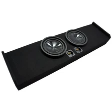 Fits 09-15 Ford F-150 Super Crew Truck Alpine SWT-10S4 Dual 10" Custom Sub Box