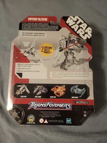 Rare 30th Star Wars Transformers Crossover Emperor Palpatine Imperial Shuttle - Picture 2 of 3