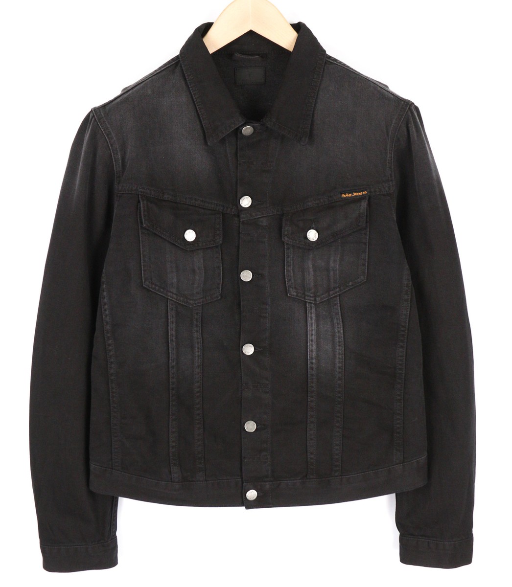 NUDIE JEANS Billy Men Jacket XL Dark Shist Denim Buttoned