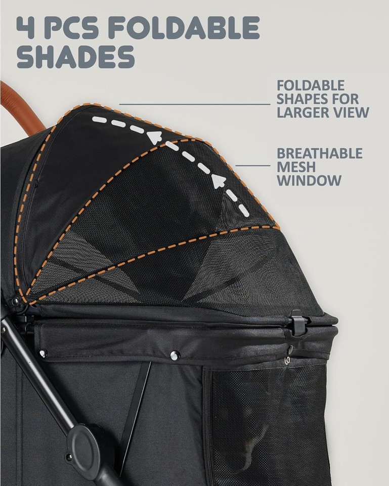 Medium Dog Stroller for Large Dogs, Zoosky Large Dog Stroller Up to