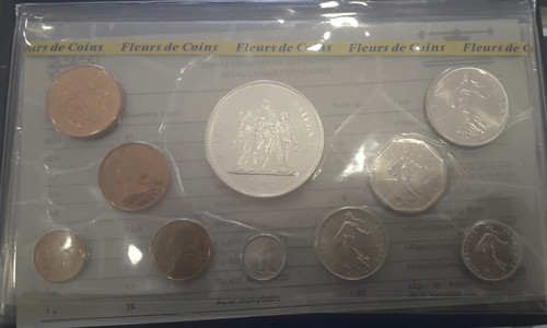MONEDAS DE PARIS 1980 SERIE - Imagen 4 de 4