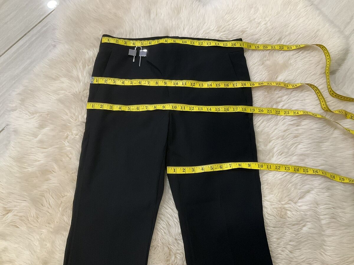 Givenchy Slim Fit Trousers Side U Lock Belt Black Wool $1055 Givenchy Slim Fit Trousers Side U Lock Belt Black Wool $1055