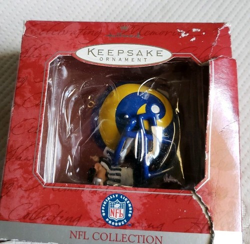 Hallmark Keepsake Ornament NFL Collection St Louis Rams Helmet J-28 NIP
