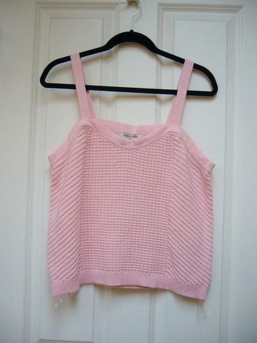 Neu Sandy Liang Target exklusiver Pullover Tanktop pink neu mit Etikett - Bild 1 von 3