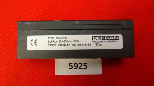GEFRAN Einphasige Halbleiterrelais GS-25/230-0 Gefran F000712 - Picture 3 of 3