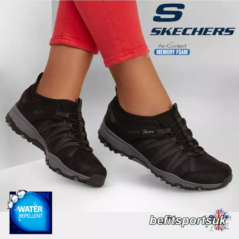 Sketchers black hotsell womens shoes