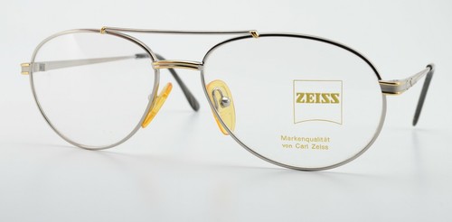ZEISS Brille Mod. 5607 5100 56-16 140 Pilot Metal Frame 90s Germany Gray Gold - Picture 3 of 12