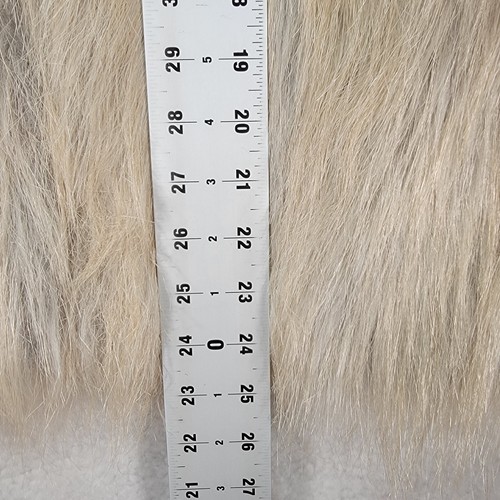 CO OP Barneys NY Beige Faux Fur Luxe V Neck Boho Hippie Womens Vest Size M - Picture 15 of 23