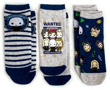 Ladies Harry Potter 3 Pairs Emoji Shoe Liners Socks 4-8 UK / 37-42 Eur / 6-10 US