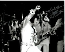 JAMES BURTON Signed w/ ELVIS PRESLEY 8x10 Photo w/ Hologram COA