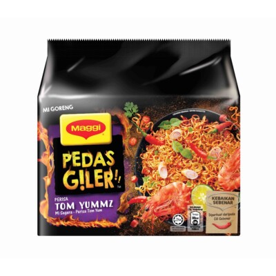 MAGGI Pedas Giler (xtra hot) Tom Yummz Flavor (76g x 5pcs) | eBay