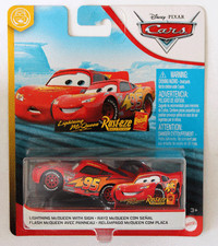 CARS - LIGHTNING MCQUEEN (SAETTA) WITH SIGN - Mattel Disney Pixar