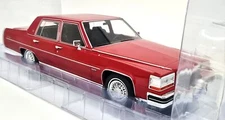 MCG 1/18 - Cadillac Brougham 1982 Metallic Red Diecast Scale model car
