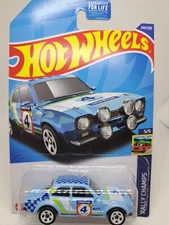 Hot Wheels '70 Ford Escort RS1600 5/5 Rally Champs 244/250