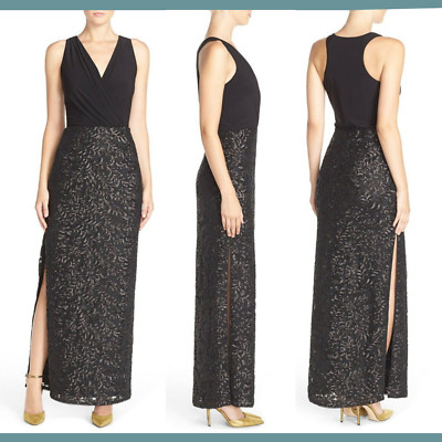 NEW! Aidan by Aidan Mattox Drape Jersey & Sequin Blouson NEW! Aidan by Aidan Mattox Drape Jersey & Sequin Blouson