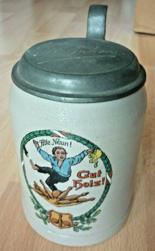 Jarra de cerveza, jarra cónica, conos, cono, Art Nouveau todas las nueve jarras (art.5263) - Imagen 2 de 4
