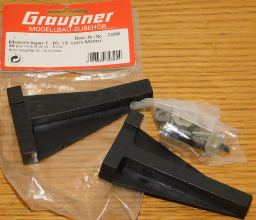 GRAUPNER 2266 SUPPORT de BATI MOTEUR engine mount Motorträger motor 10-15cm3 - Photo 1/3