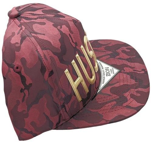 Gorra de béisbol de nailon Borgoña camuflado HUSTLE - Imagen 3 de 4