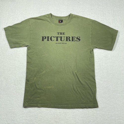 The Pictures Band T-Shirt Medium Serious Peacekeeping Tour 2000 Military Austin - Afbeelding 3 van 11