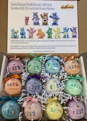 Large Care Bears 12-pack Bath Bomb Gift Set for Kids