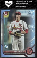 2022 Bowman Draft 1st Edition Pete Hansen BD-128 1st Sky Blue Foil Cardinals