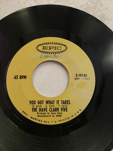 THE DAVE CLARK FIVE YOU GOT WHAT IT TAKES w/ PICTURE SLEEVE VG+ - Picture 3 of 5