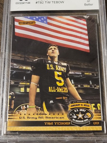 2010 Razor Army All-American Bowl Promo #TB2 Tim Tebow - BCCG 10 #0002241144 - Picture 2 of 4