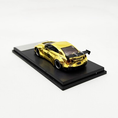 Mymodelcollect 1:64 LBWK Nissan GTR R35 Chrome Gold