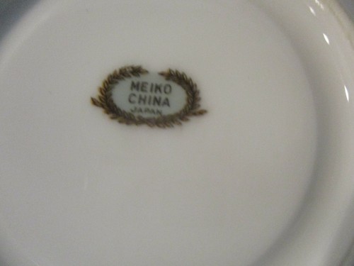 Meiko China Mini Tea Cup and Saucer Pink Roses Japan - Picture 5 of 5