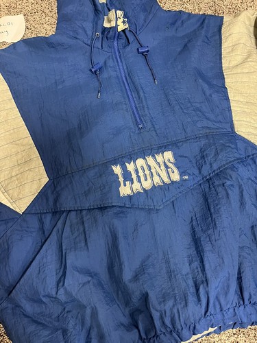 Vintage 90s Starter Detroit Lions NFL Hooded Jacket Size XL - Picture 3 of 10