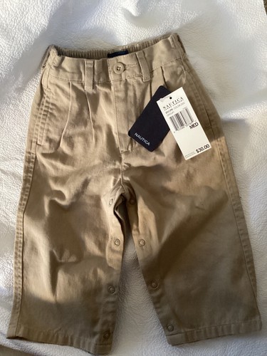 nautica baby boy 6-12 Month PANTS KHAKI NEW With $30 tag