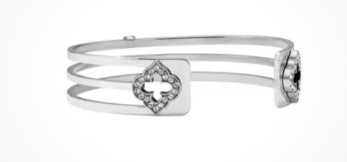 Brighton Christo Toledo Kristall schmal Manschette Armband Neu mit Etikett Liste $ 82 mit Einsatz - Bild 4 von 5