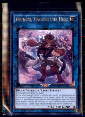 Yu-Gi-Oh! Donner, Dagger Fur Hire 1st Edition Ultra Rare MP23-EN192