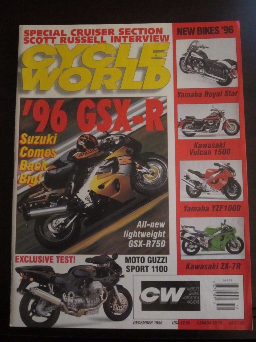 雑誌 Cycle World Magazine December 1995 GSX-R Suzuki Comes Back