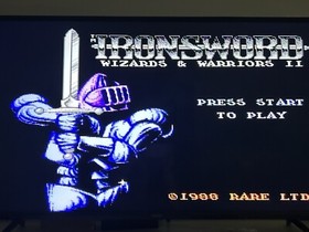 IronSword: Wizards & Warriors II With Manual Nintendo NES Game Cartridge WORKS
