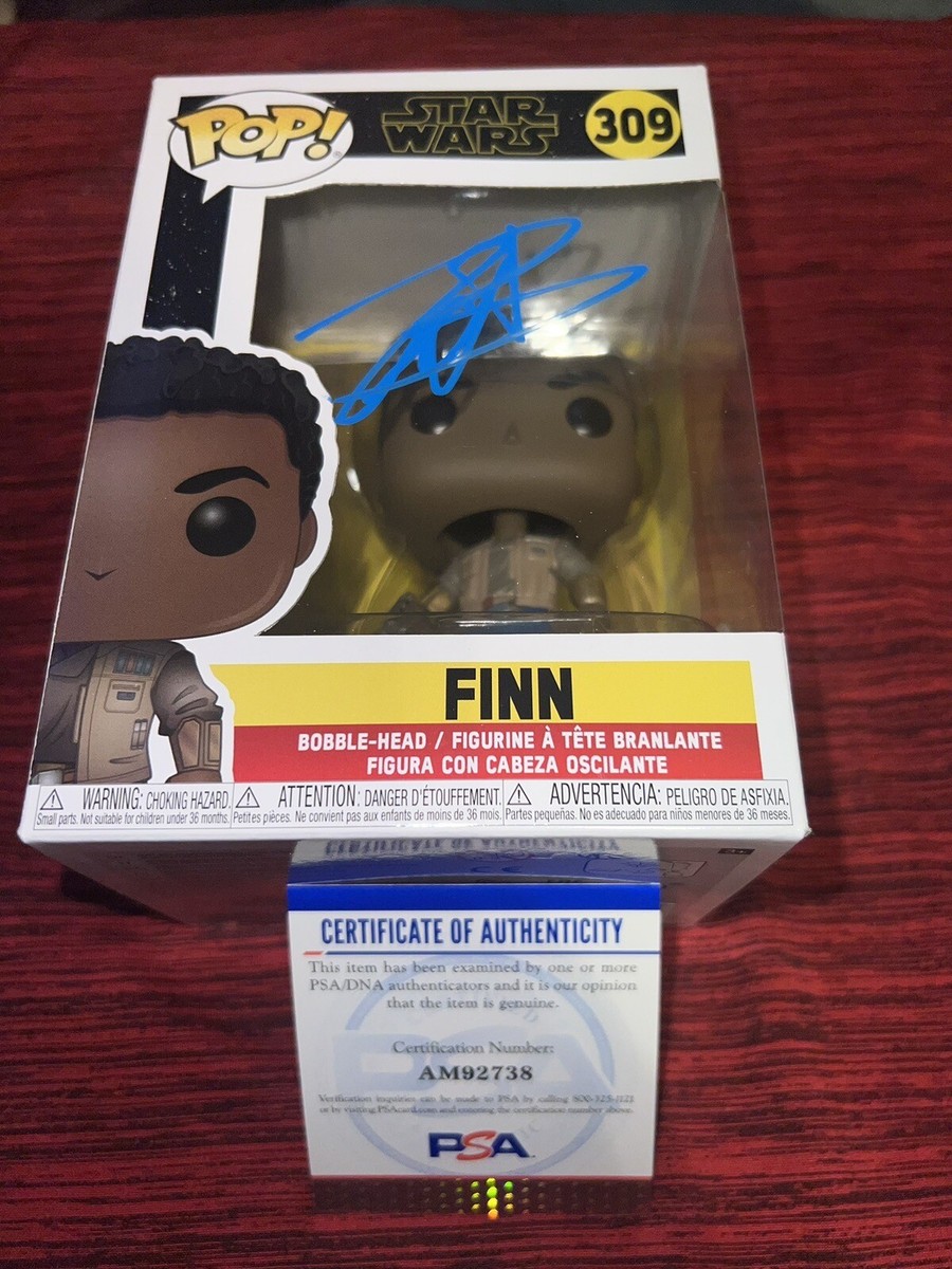 Topps StarWars Finn(ジョンボイエガ)直筆サイン /26 John Boyega Signed Official Finn Funko Pop Figure Star Wars