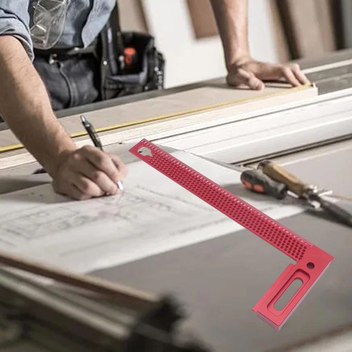 Right Angle Ruler Carpenters Square Ruler Framing High Precision Woodworking