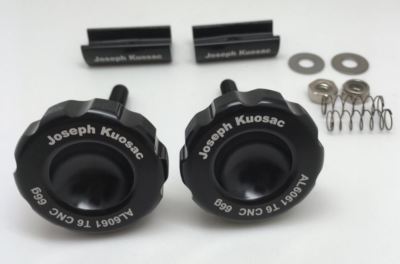 Joseph Kuosac Knob type hinge clamp set for Brompton, Black Joseph Kuosac Knob type hinge clamp set for Brompton, Black