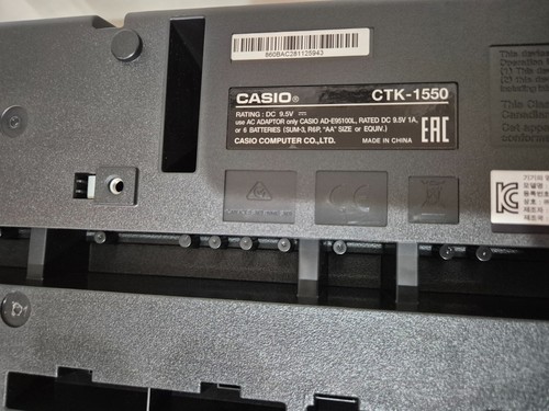 Casio CTK-1550 Standard 61 Piano Style Keys Portable Keyboard with Stand - Picture 12 of 14