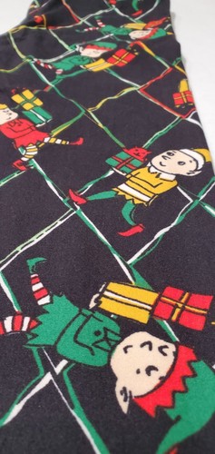 Lularoe Leggings, Size Tween (Black/ Xmas Elfs) NWOT, Fast Shipping! - Picture 2 of 8