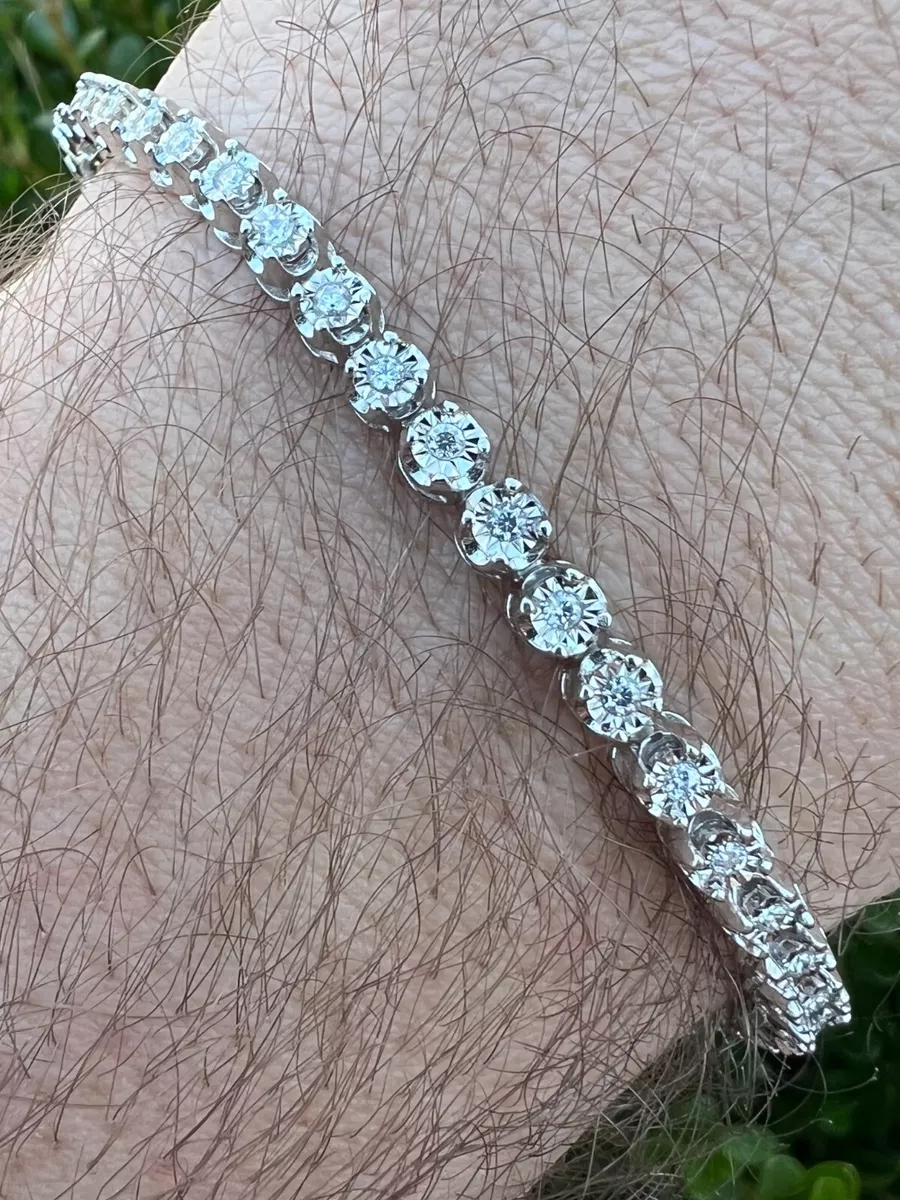 Illusion Setting Diamond Tennis Bracelet - JD SOLITAIRE